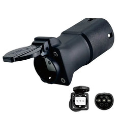 Sähköajoneuvon purkaussovitin 16A Type 2 pistorasia Schuko-pistorasiaan, ajoneuvo kuormattava (V2L) sovitin