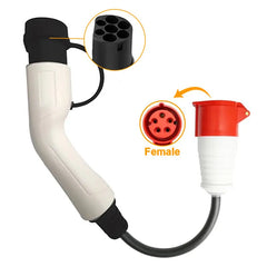 Wtyczka typu 2 do gniazda CEE16A, adapter do ładowarki 11KW EV do pobierania energii ze stacji ładującej