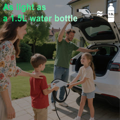 Przenośna ładowarka EV typu 2, kabel ładujący 3,5 kW 16 A, wtyczka CEE, inteligentne sterowanie aplikacją, regulowany prąd, wodoodporna, kabel 3 m/5 m/10 m – kompatybilna ze wszystkimi modelami EV Y / 3 / S/X, ID.4, ID.5, i4