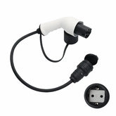 Adapterityyppi 2 Schuko Electric Car Charger Plug -liittimeen, 16 A, 0,5/4 m. Helppo lataus latausasemilla / seinälaatikoilla, 230 V laturien käyttö sähköpyörälle, sähköskootterille, moottoripyörälle, IP55