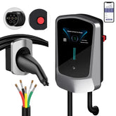 Coolladen sähköauton 11kW Wallbox-latausasema Type 2 äly-sovelluksella , 16A kotilatausasema,5m sähköauton suurvirran pikalatauskaapeli