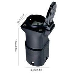 Sähköajoneuvon purkaussovitin 16A Type 2 pistorasia Schuko-pistorasiaan, ajoneuvo kuormattava (V2L) sovitin