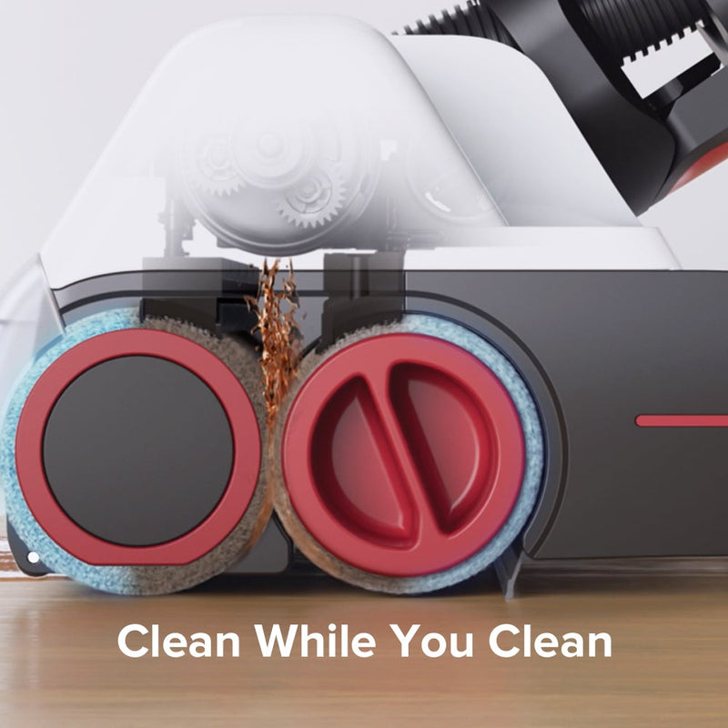 Roborock Dyad Trådløs våd og tør Smart støvsuger - Genopladeligt All-in-One Vakuum Mop med Dual Tank Design Self-Cleaning LED Display til hårde gulve