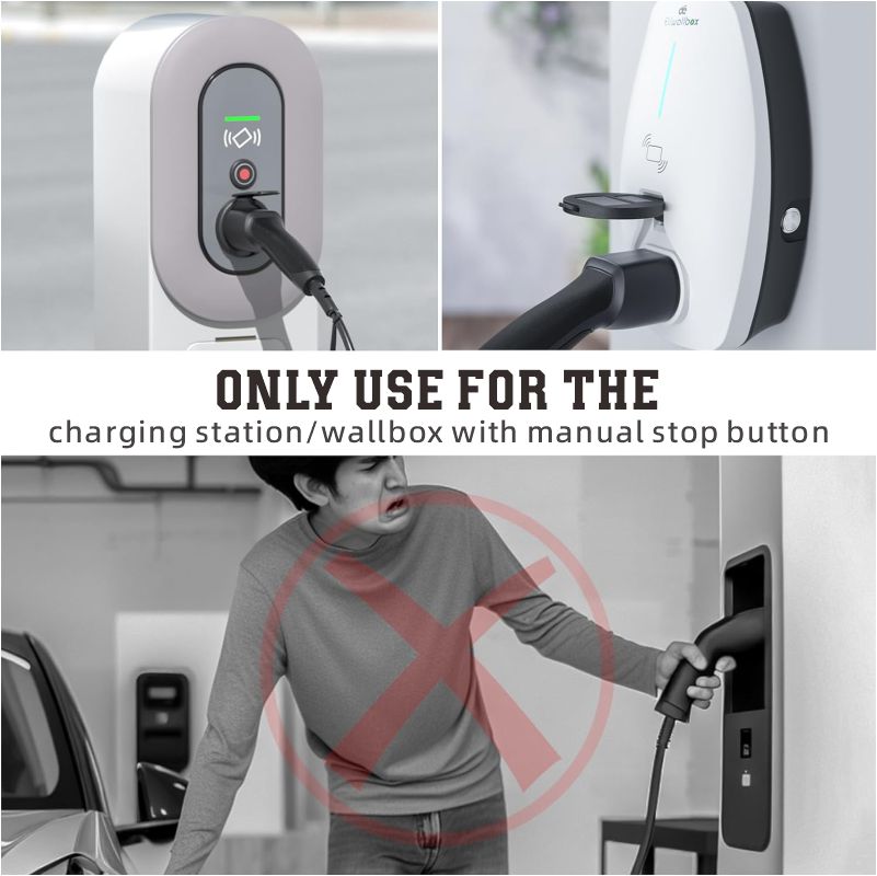 Adapter Type 2 to Schuko Electric Car Charger Plug, 16 A, 0.5/4 m. Easy Charging on Charging Stations / Wall Boxes,Use of 230 V Chargers for E-Bike, E-Scooter, Motorcycle,IP55