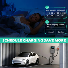 Coolladen 11kW/22kW Stationary EV Wallbox Charging Hub Type 2 – OCPP 1.6J Smart Management, Multi-Card RFID & App Control, Hardwired Commercial & Residential EVSE