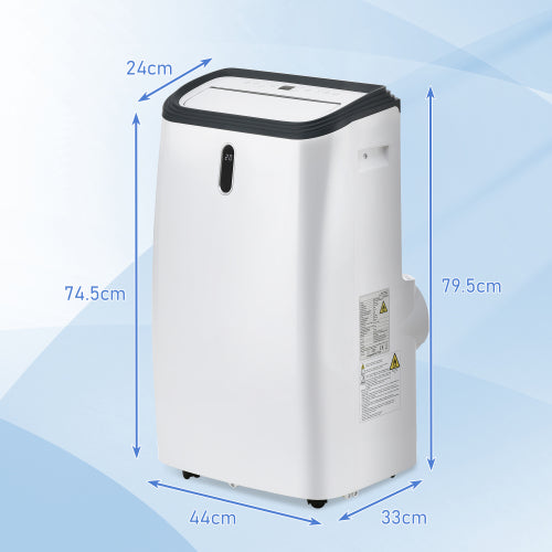 Mobile air conditioner 12000BTU with remote control, APP control (WiFi), 4-in-1 mobile air conditioner, dehumidifier, ventilation function, cooling, 24-hour timer, energy efficiency class A, up to 100 m³.
