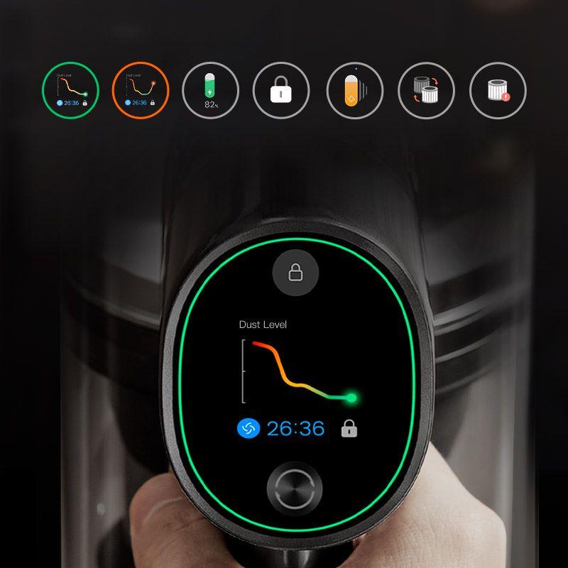 Dreame T30 Aspirapolvere cordless - EU Versione 190AW Potente Aspirazione 90 minuti Tempo di batteria HD Schermo LCD a colori HD con MI HOME App 