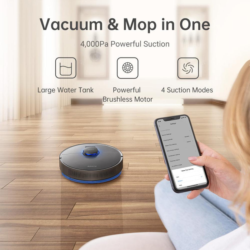 Dreame Z10 Pro Robot Vacuum cleaner - EU Version For Home LDS and Line Laser Obstacle Avoidance, 4000ml Large Dust Bag, 150 min Auto Charge