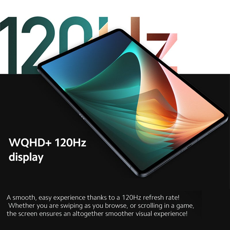 Xiaomi Pad 5 Tablet 6GB + 128GB 11 '' WQHD + 120Hz Skærm Snapdragon 860 MI tablet 5 22,5W Oplader 8720mAh- EU Version