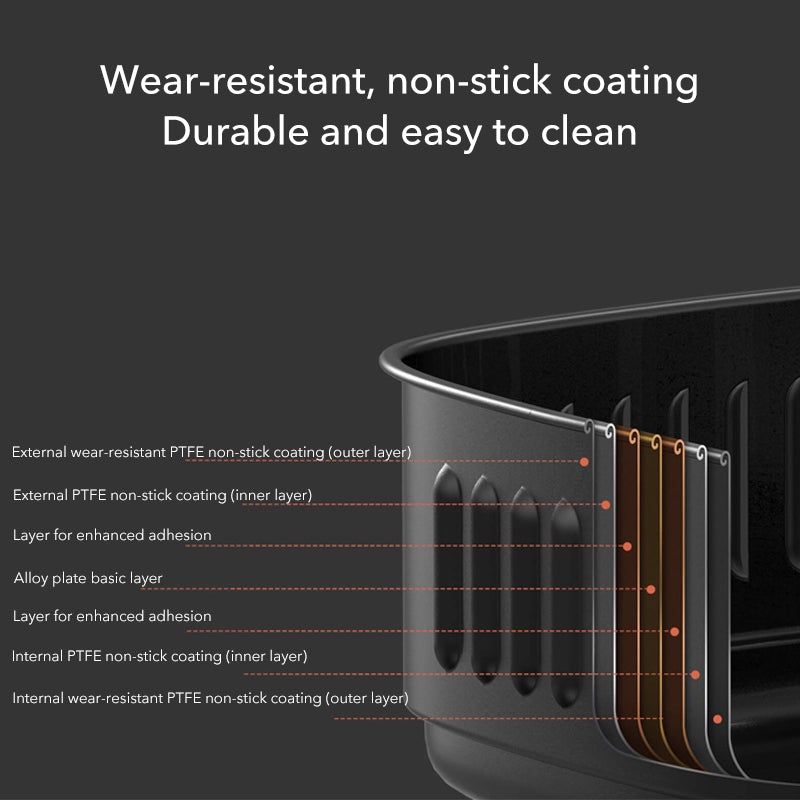 Xiaomi Mijia Smart Smart Electric Air Screen 3,5L Écran OLED sans huile d'huile MI Poêle à air à 360 ° Bake Mijia App Control