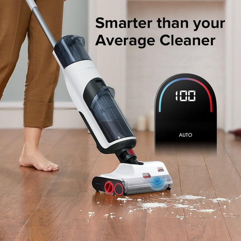 Roborock Dyad Wireless Wet and Dry Smart Vacuum Cleaner - Rechargeable All-in-One Vacuum Mop with Dual Tank Design Self-Cleaning LED Display for Hard Floors