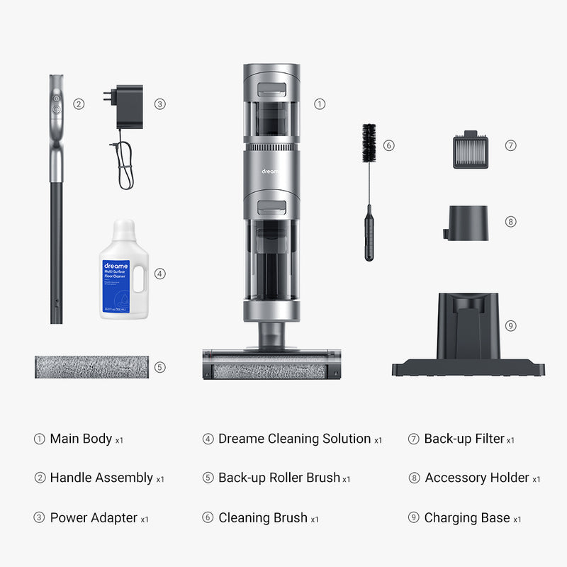 Dreame H11 Max Wireless Wet Dry Smart Vacuum Cleaner EU Version - 10000PA Home Handheld Household Mess Sensing Self-Cleaning Vacuum LED Screen